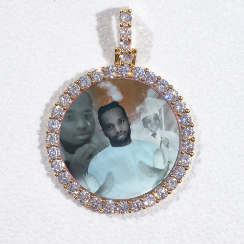 3D CIRCLE CUSTOM PICTURE PENDANT SMALL SIZE