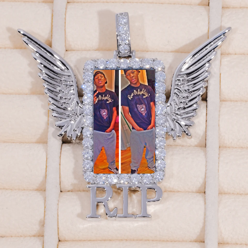 RIP WING 3D CUSTOM PICTURE PENDANT