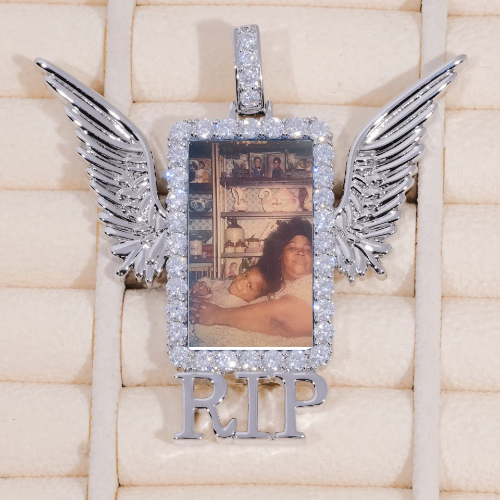 RIP WING 3D CUSTOM PICTURE PENDANT