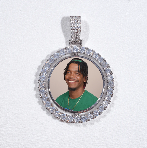 3D Spinning 2-Faced Custom Picture Pendant
