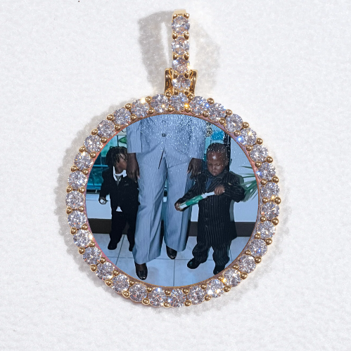 3D CIRCLE CUSTOM PICTURE PENDANT SMALL SIZE