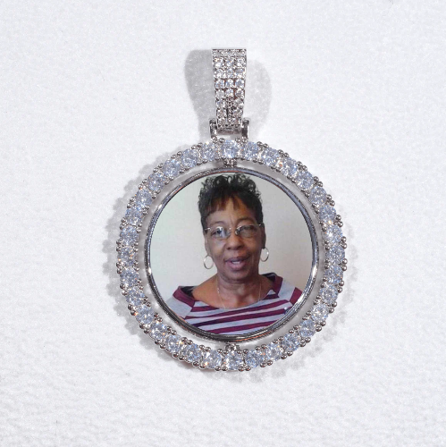 3D Spinning 2-Faced Custom Picture Pendant