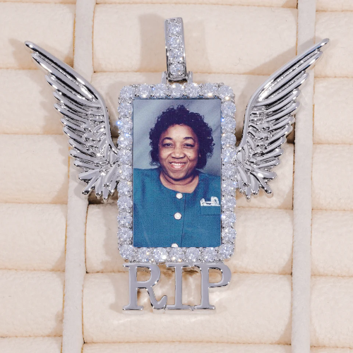 RIP WING 3D CUSTOM PICTURE PENDANT