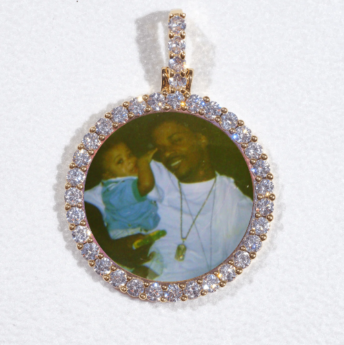 3D CIRCLE CUSTOM PICTURE PENDANT SMALL SIZE