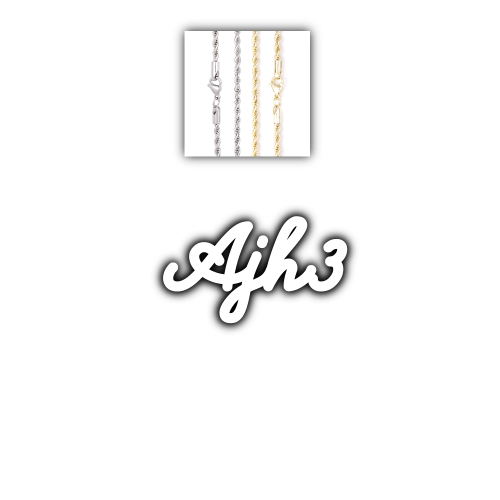 Script Custom Letter Necklace