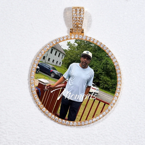 MEDIUM 3D CIRCLE CUSTOM PICTURE PENDANT