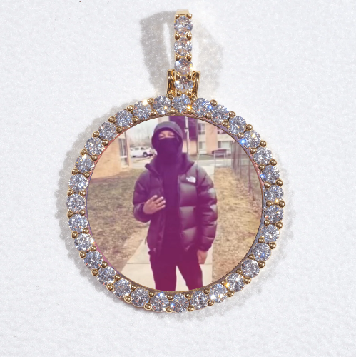 3D CIRCLE CUSTOM PICTURE PENDANT SMALL SIZE