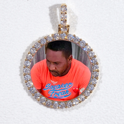 3D CIRCLE CUSTOM PICTURE PENDANT SMALL SIZE