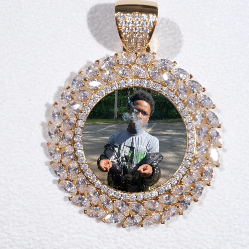 Large 3D Wheat Ear Custom Picture Pendant