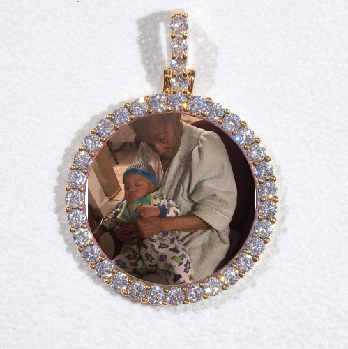 3D CIRCLE CUSTOM PICTURE PENDANT SMALL SIZE