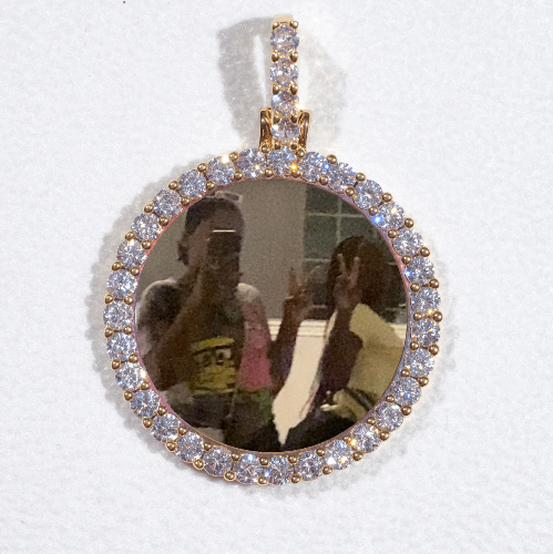 3D CIRCLE CUSTOM PICTURE PENDANT SMALL SIZE