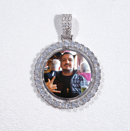 3D Spinning 2-Faced Custom Picture Pendant