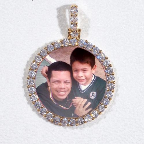 3D CIRCLE CUSTOM PICTURE PENDANT SMALL SIZE