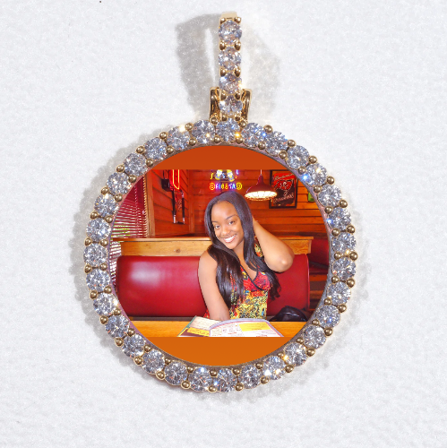 3D CIRCLE CUSTOM PICTURE PENDANT SMALL SIZE