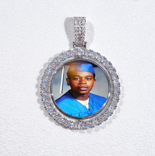 3D Spinning 2-Faced Custom Picture Pendant