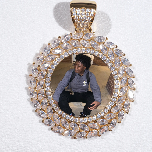 Large 3D Wheat Ear Custom Picture Pendant