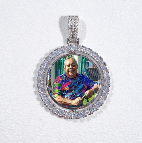 3D Spinning 2-Faced Custom Picture Pendant