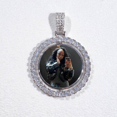 3D Spinning 2-Faced Custom Picture Pendant