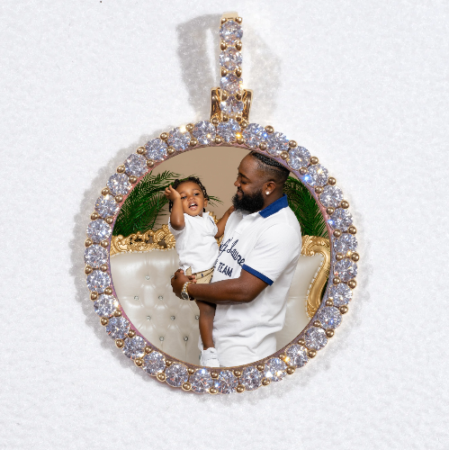 3D CIRCLE CUSTOM PICTURE PENDANT SMALL SIZE