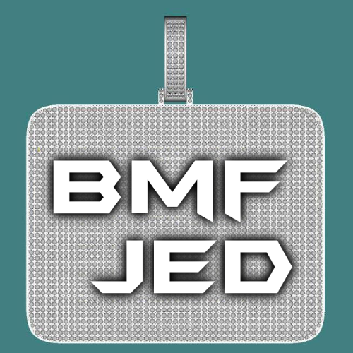 CUSTOM LETTER NECKLACE 3D BIG SQUARE