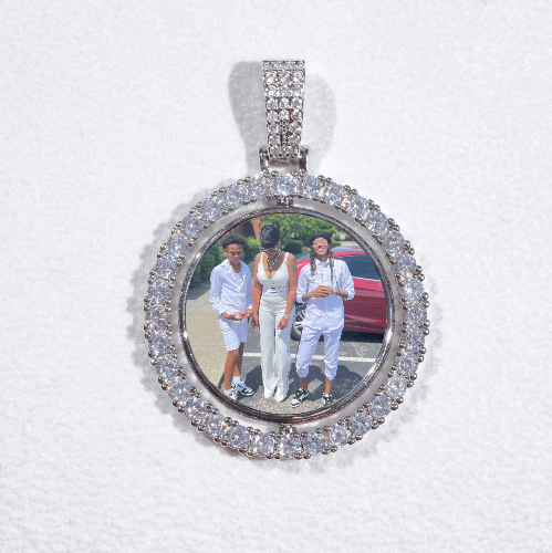 3D Spinning 2-Faced Custom Picture Pendant