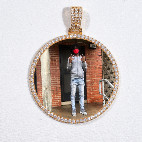 MEDIUM 3D CIRCLE CUSTOM PICTURE PENDANT