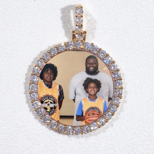 3D CIRCLE CUSTOM PICTURE PENDANT SMALL SIZE