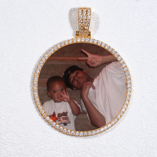 MEDIUM 3D CIRCLE CUSTOM PICTURE PENDANT