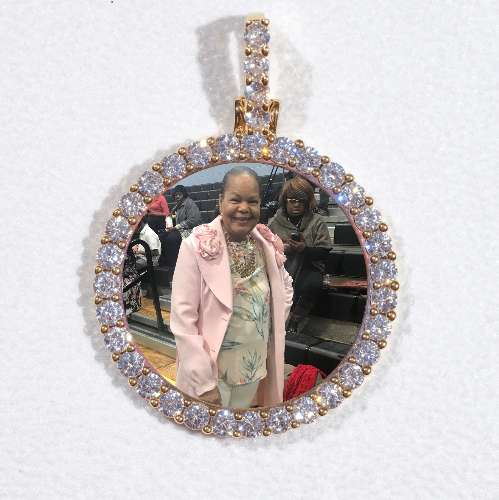 3D CIRCLE CUSTOM PICTURE PENDANT SMALL SIZE
