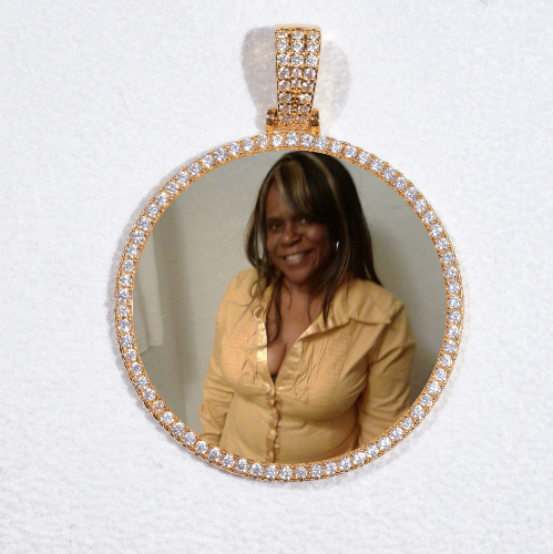 MEDIUM 3D CIRCLE CUSTOM PICTURE PENDANT
