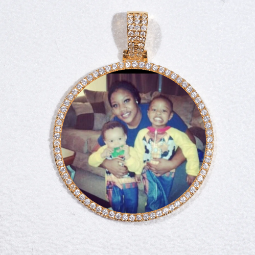 MEDIUM 3D CIRCLE CUSTOM PICTURE PENDANT