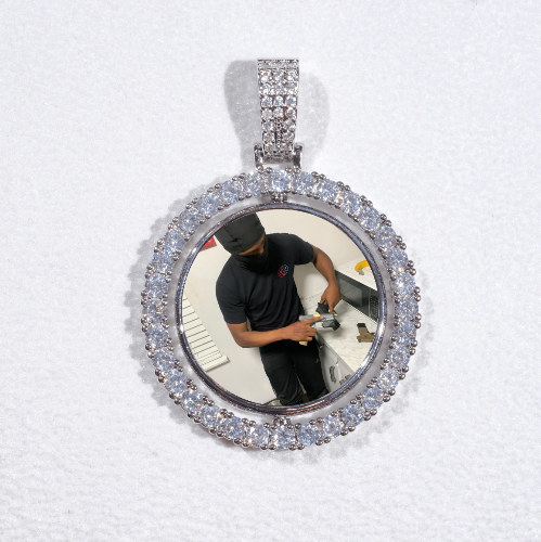 3D Spinning 2-Faced Custom Picture Pendant