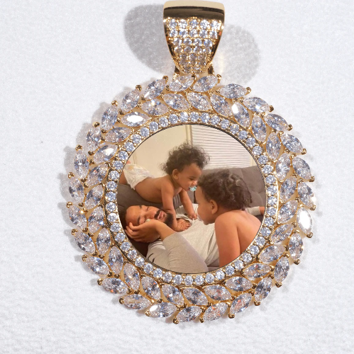 Large 3D Wheat Ear Custom Picture Pendant