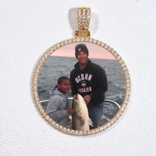 MEDIUM 3D CIRCLE CUSTOM PICTURE PENDANT