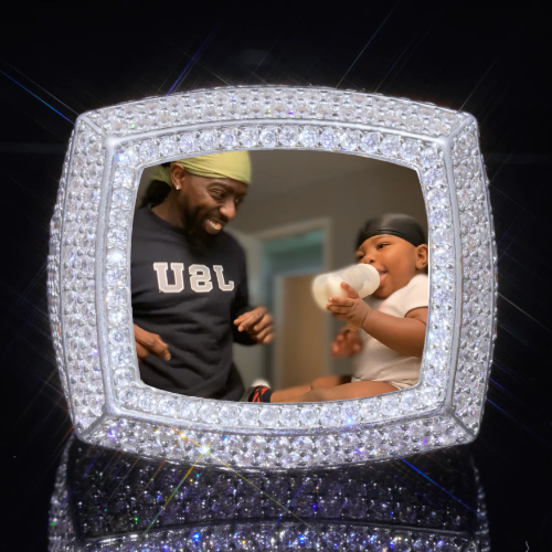 3D CUSTOM PICTURE ICED RING
