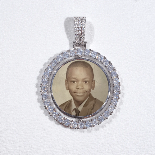 3D Spinning 2-Faced Custom Picture Pendant