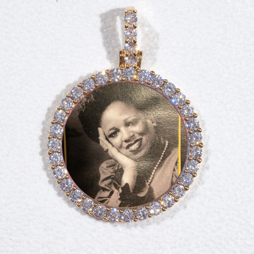 3D CIRCLE CUSTOM PICTURE PENDANT SMALL SIZE