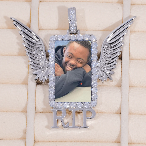 RIP WING 3D CUSTOM PICTURE PENDANT