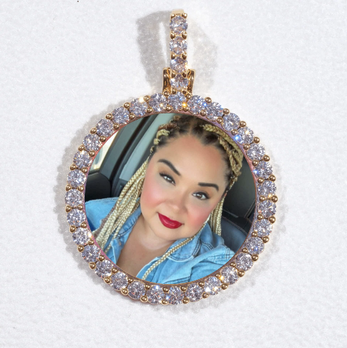 3D CIRCLE CUSTOM PICTURE PENDANT SMALL SIZE