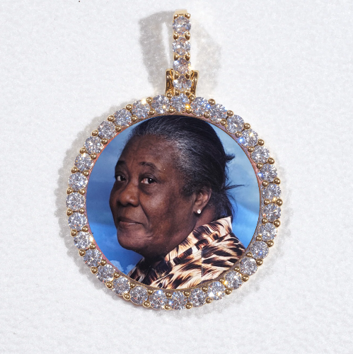 3D CIRCLE CUSTOM PICTURE PENDANT SMALL SIZE