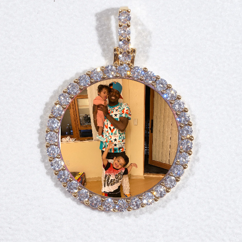3D CIRCLE CUSTOM PICTURE PENDANT SMALL SIZE