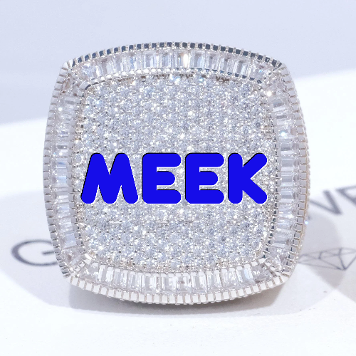 CUSTOM LETTER 3D ICED RING