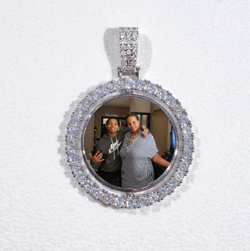 3D Spinning 2-Faced Custom Picture Pendant