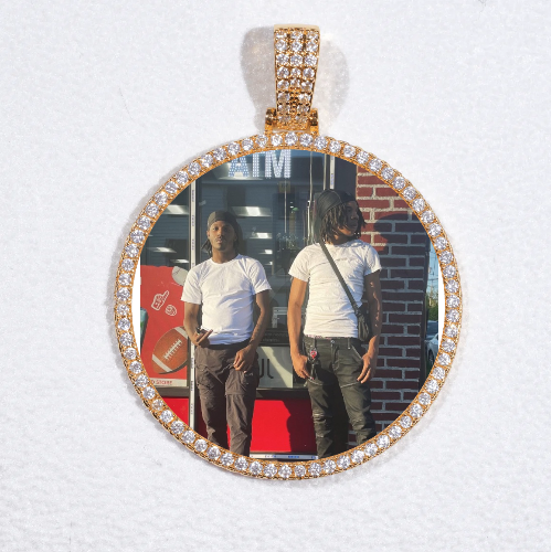 MEDIUM 3D CIRCLE CUSTOM PICTURE PENDANT