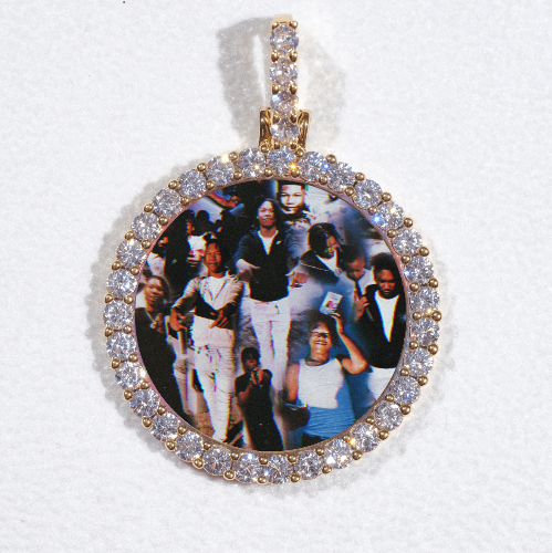 3D CIRCLE CUSTOM PICTURE PENDANT SMALL SIZE