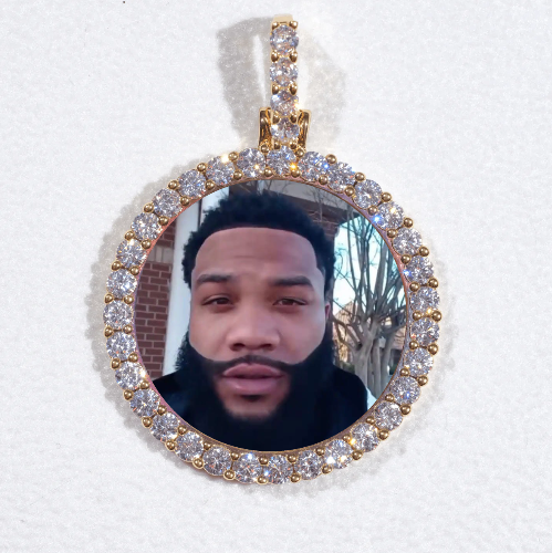 3D CIRCLE CUSTOM PICTURE PENDANT SMALL SIZE