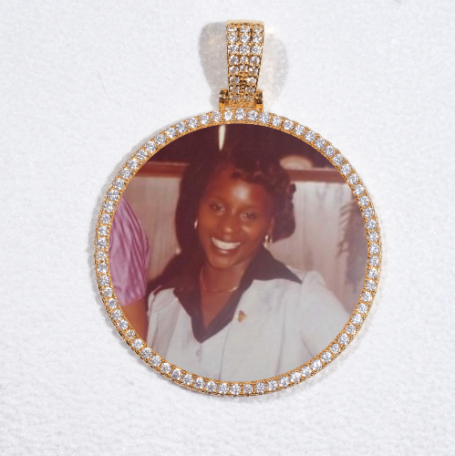 MEDIUM 3D CIRCLE CUSTOM PICTURE PENDANT