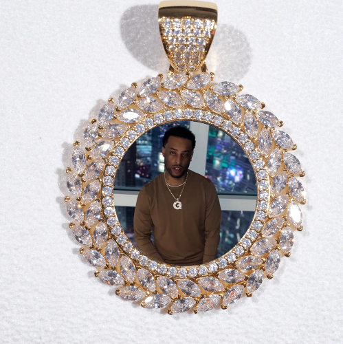 Large 3D Wheat Ear Custom Picture Pendant