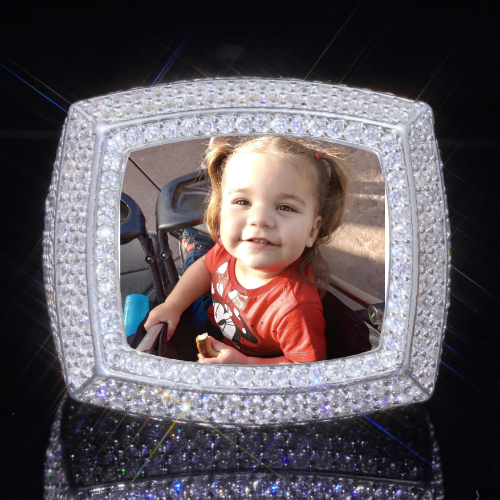3D CUSTOM PICTURE ICED RING