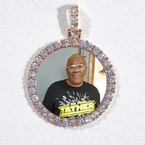 3D CIRCLE CUSTOM PICTURE PENDANT SMALL SIZE